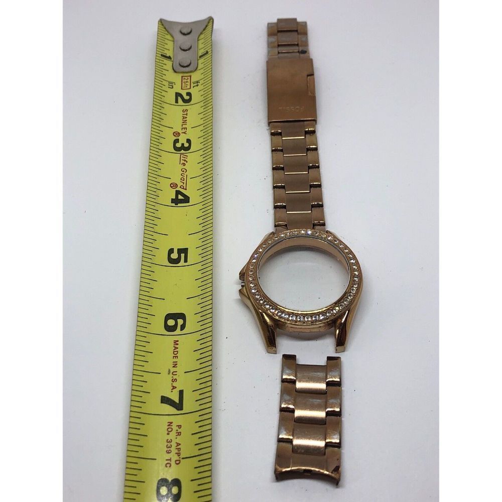 Authentic Fossil Watch Used Parts Band Case Links 18mm Bb367